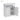 Contemporary White Bathroom Standing Storage Cabinet with Shutter Doors