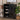 Espresso Brown Wooden 2-Door Shoe Cabinet
