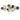 Minimalist 3D Metal Wall Accent in Gold