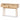Light Oak Wood and Rattan Console Table