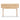 Light Oak Wood and Rattan Console Table