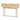 Light Oak Wood and Rattan Console Table