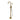 Luxury Gold Freestanding Swivel Claw Foot Bathtub Faucet with Handheld Shower in a white background