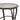 3 Piece Rocking Patio Set Image. Close up Image of Round glass-top side table of piece patio set.