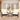 3 Piece Patio Rocking Set Image. Metal Rocking Chairs with Crisp White Cushion and Round Glass-Top Side Table in an outdoor Setting.