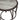 3 Piece Rocking Patio Set Image. Close up Image of Glass-top side table of 3 piece patio set.