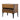 Mid Century Modern Nightstand Image. Rectangle wood and metal nightstand with black legs.