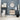 Minimalist 24" Floating Bathroom Vanity Set with Black Ceramic Sink