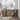 Modern Sideboard Image. A wooden sideboard with Cabinet, Adjustable Shelves, and Black Metal Accent Strip in living area.