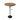 Wood Side Table Image. A modern side table with metal tree branches pedestal and perching birds accent.