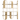 Modern 4-Tiers Standing Bookshelf in Gold with Glass Partition