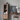 solid wood and glass bar cabinet