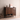 Modern Walnut Wooden Shoe Cabinet with Reeded Doors