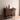 Modern Walnut Wooden Shoe Cabinet with Reeded Doors