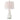 Modern White Curved Glass Table Lamp - Set of 2
