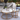 Modern White Round Sintered Stone Gold Coffee Table- Set of 2