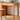 a wooden desk with drawers