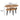 A dimension Image of our Oak brown Wood Oval Coffee table with Open Shelf and Black Metal Frame