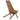 Outdoor Folding Wood Chair with Slanted Back