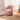 Pink Swivel Teddy Armchair Accent Chair - with Black Powder Ring