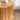 Round Fluted Side Table Image. Close up view of the round fluted side table with Vertical Texture Relief.