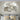 gold and white wall decor hanging