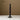 Retro Dinner Table Black Glass Candle Holder