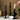 Retro Dinner Table Black Glass Candle Holder