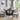 Round Black Dining Table for 6 in Modern Dining Room Setting