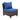 8 Piece Patio Set Image. 8 piece outdoor furniture set Blue cushioned Armless Chair with height adjustable feet.