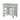 a mirrored nightstand image, with two storage drawers in silver