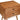 Mid Century Modern Nightstand Image. Close up view of Solid wood nightstand with 2-drawers and splayed legs showcasing its antique-finished metal drawer handles,.