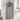 Tall Corner Gray Freestanding Storage Cabinet with 2 doors