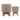 5/8" Tan Ceramic Mesh Planter On Wooden Stand