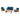 4 Piece Patio Set Image. 4 piece patio conversation set with Removable Cushion Covers in teal blue and brown.