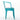 3 Piece Outdoor Furniture Set Image. Teal 3 Piece Patio set Powder Coated Iron Chair - Side View