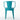 3 Piece Outdoor Furniture Set Image. Teal 3 Piece Patio set Powder Coated Iron Chair - Back View