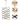 Transitional Gold & Matte Black Metal 2-Tier-Candle Chandelier