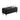 Black Leather Storage Bench Dimension Image.
