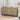 Vintage Natural 4-Door Cabinet with Linen Decorated Doors and Half Moon Handle Design