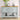 Vintage Solid Wood Entryway Buffet Table with Bottom Shelf - Lime White