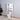 White Over-the-Toilet Cabinet with Barn door and Shelves