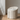 White Round Lamb Wool Vanity Stool - with Backrest & Rotatable Chassis