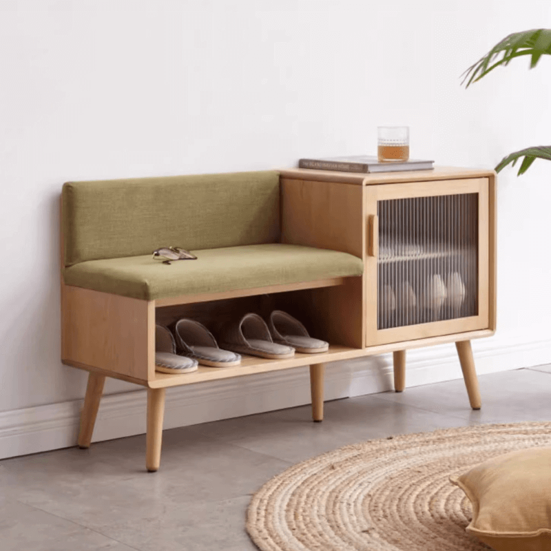 Entry Bench Small Shoe Storage Bench With Cushion Shoe Bench