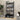 Woven Cane 4-tier Bookshelf Storage Rack with 2 Doors