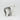 Abstract modern white and silver ceramic vases set – angled front view