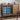 Solid Walnut Antique Sideboard with Begonia-Pattern Glass Doors and 4 Drawers – 53" Storage Cabinet