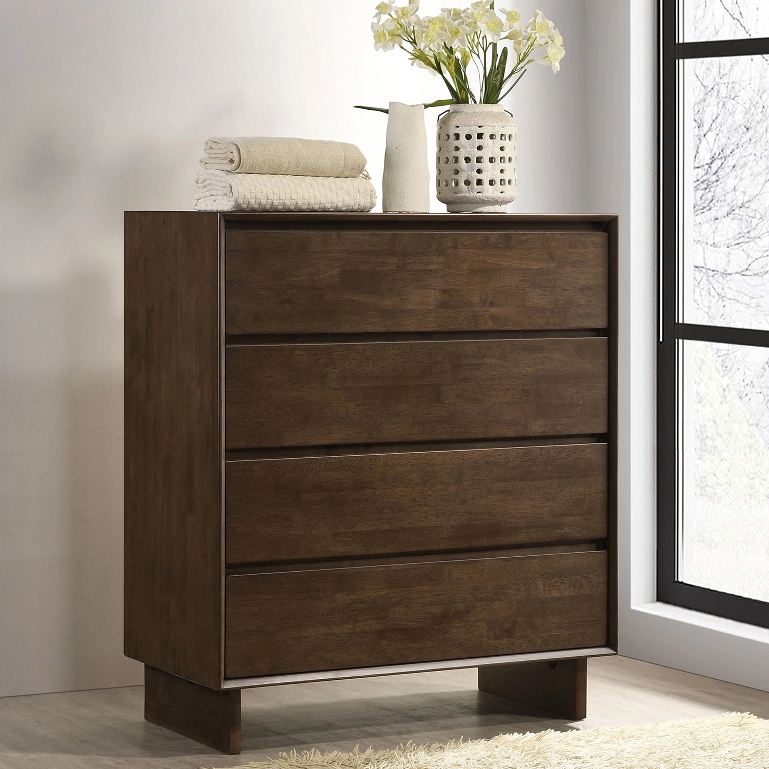 brown dresser decor Bohemian Modern Bedroom dresser