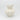 Front view of large textured ceramic white vase with wavy rim