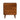 Mid-Century Solid Wood Nightstand with 3 Drawers, Chestnut Finish, Mango Wood, 21.65"